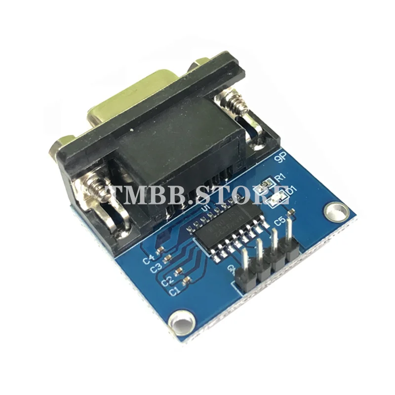 Serial module RS232 to TTL with transceiver indicator 232 level | Электроника