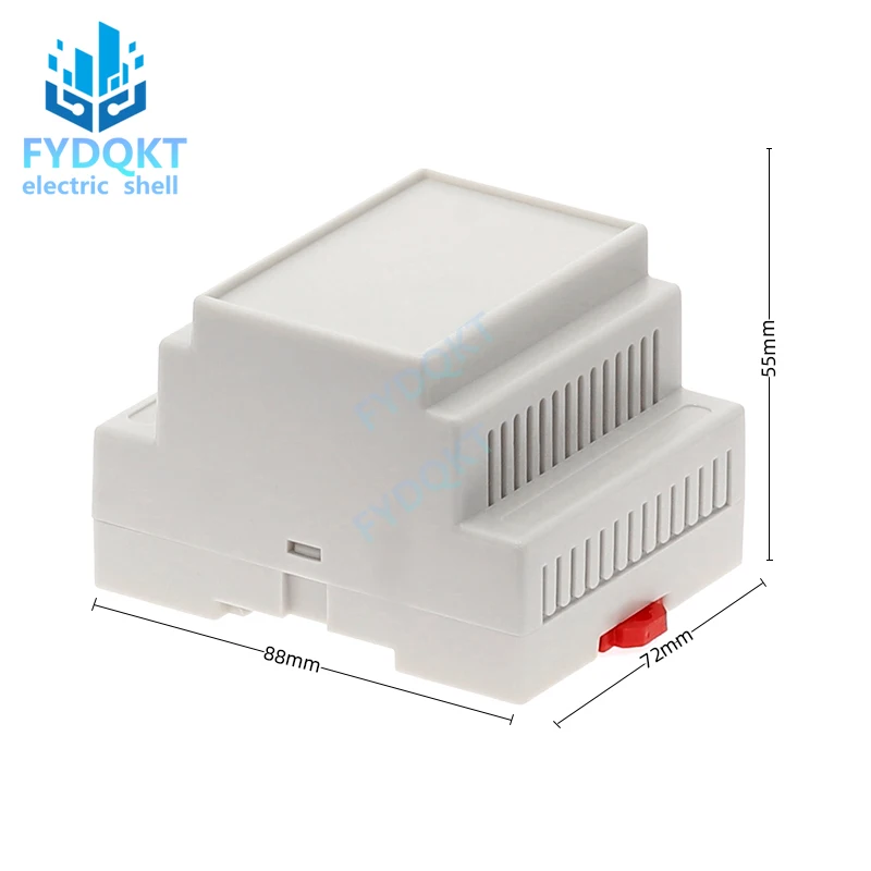 4-22 DIN рейка распределительная коробка ПЛК пластиковая для Электроники Шасси