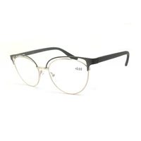 elbru cat eye brow frame fashion reading glasses hd lens comfortable eye protection presbyopic glasses unisex 1 0 to 3 5