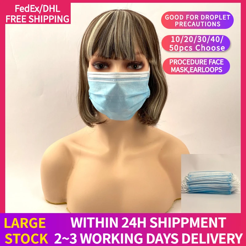 Бесплатная доставка DHL/Fedex антивирусные Одноразовые респираторы маска для лица