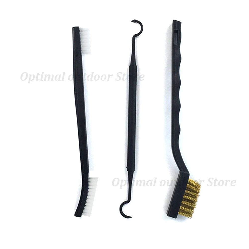 TOtrait 3 pcs/Set Hunting Brass Wire Brush Set Gun Cleaning Kit For Shortgun/Rifle/Hand Tool | Спорт и развлечения