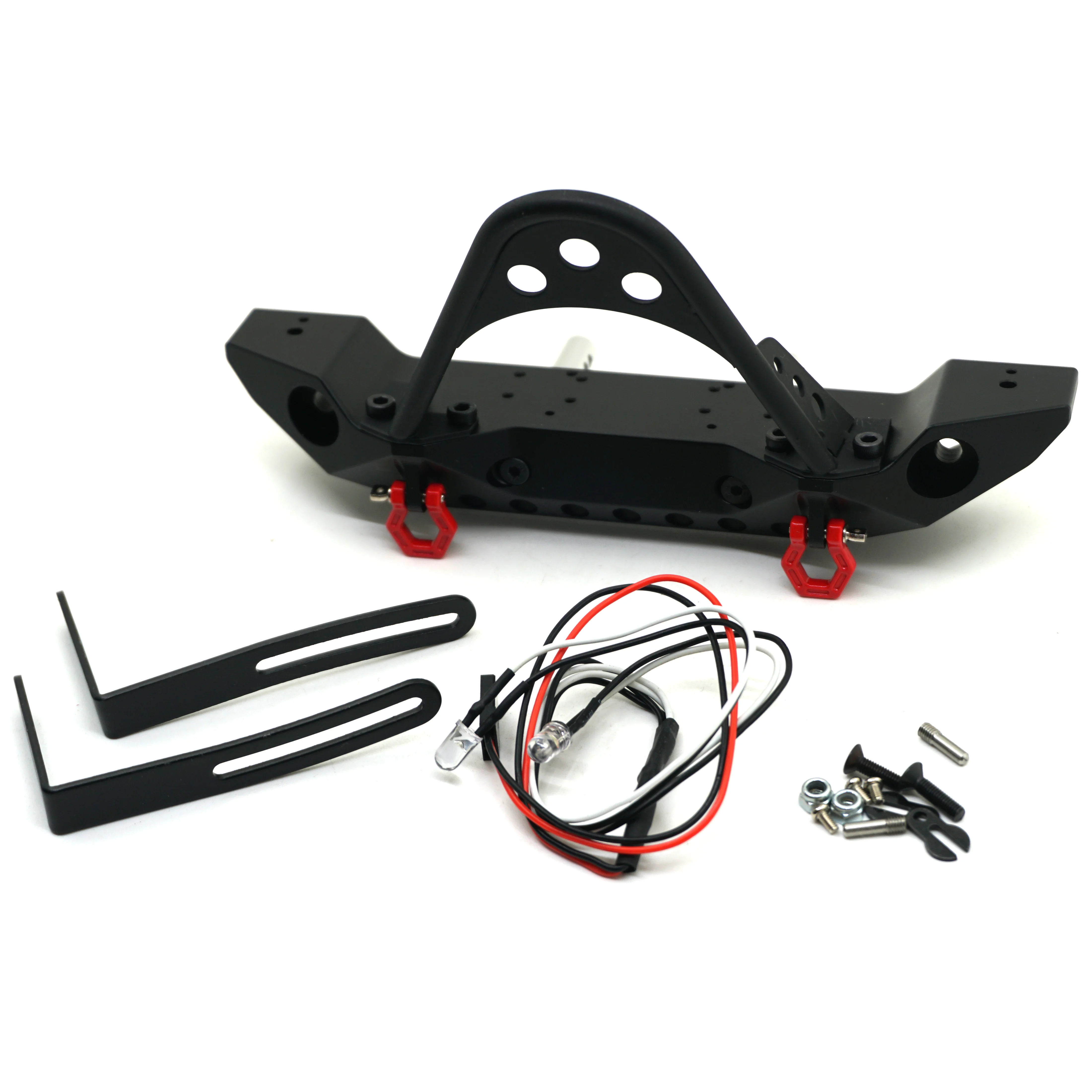 Металлический передний бампер YEAHRUN с креплением для лебедки 1/10 RC SCX10 Rock Crawler |