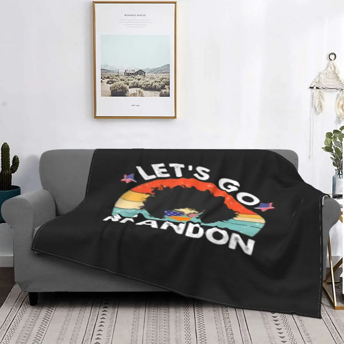 

Manta Retro Fjb Lets Go Brandon 33, colcha a cuadros para cama, sofa, manta Kawaii, toalla de playa de lujo