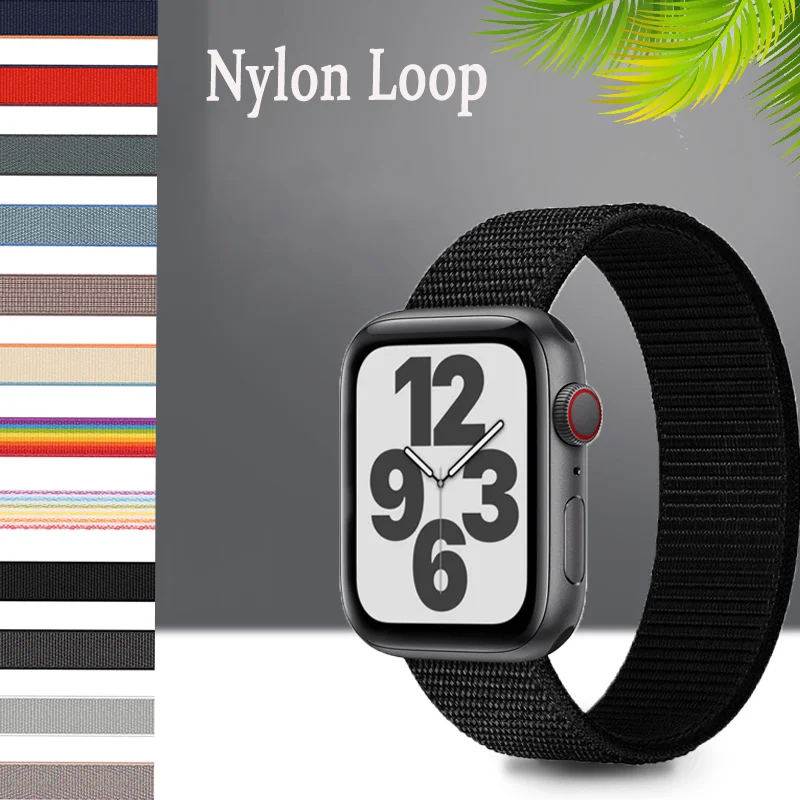 

Strap for Apple Watch Band Watchband Bracelet Belt 44mm 3 38mm Women SE iwatch 40mm 42mm Accessories Series 4 5 6 Sport Loop