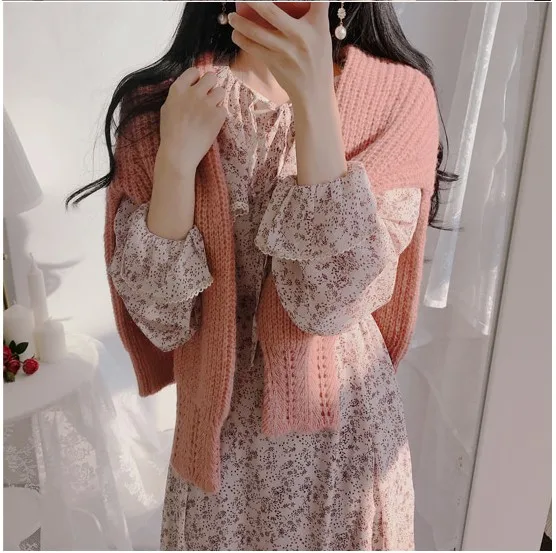 Платье рубашка длинное ТРАПЕЦИЕВИДНОЕ с зауженной талией и цветочным