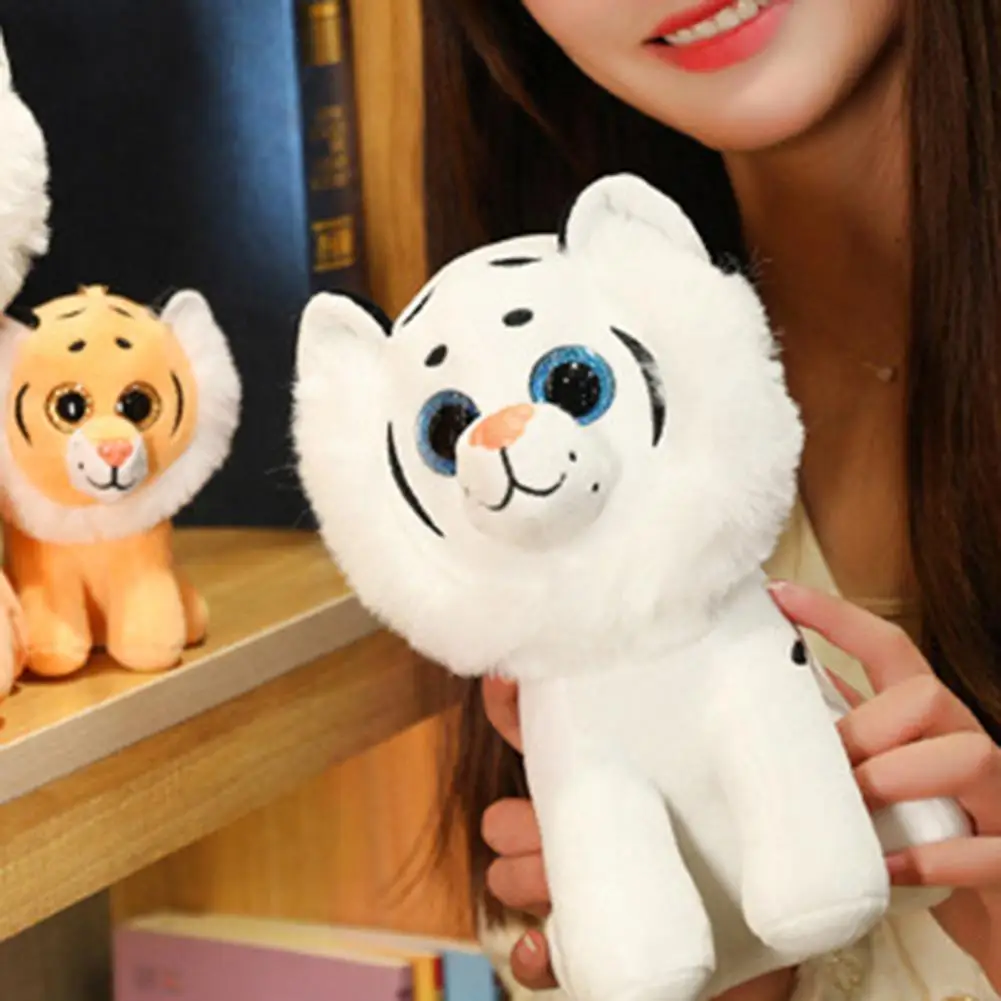 

Zodiac Tiger Doll Fine Workmanship Lovely Three-dimensional Facial Expression New Year Decoration Gift Tiger Plush Keychain