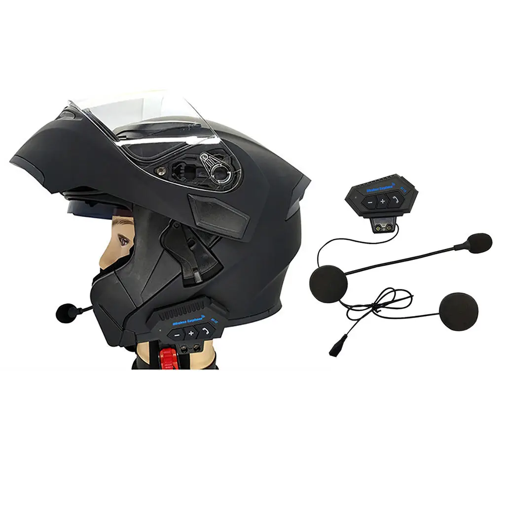 

Motorcycle Helmet Headset Wireless Bluetooth Headphone Speaker Hands-Free BT12 Headset Motorbike Headphone
