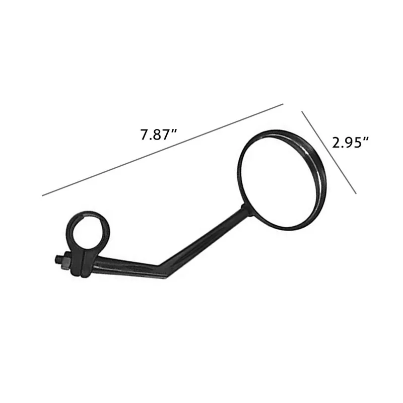 

Black Convex Safety Rearview Mirror Car Mirror Put The Motorcycle Mountain Bike Bicycle Glass Side Mirrors for Easy Installation
