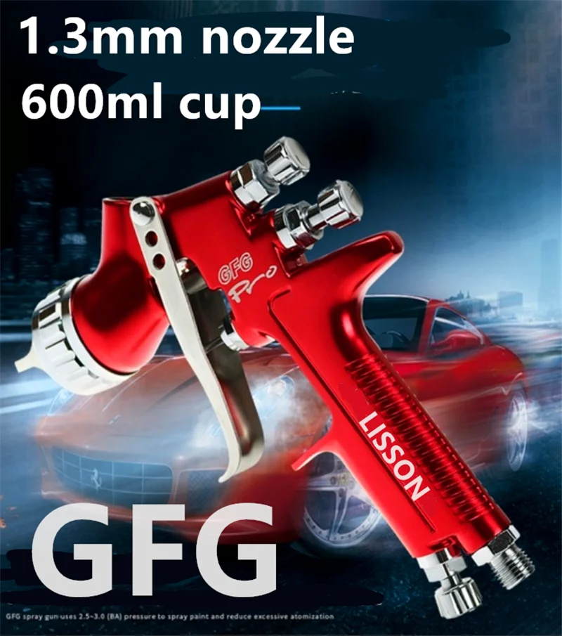 GFG pro Краскораспылитель 1 3 мм гравитационный питательный Воздушный Распылитель