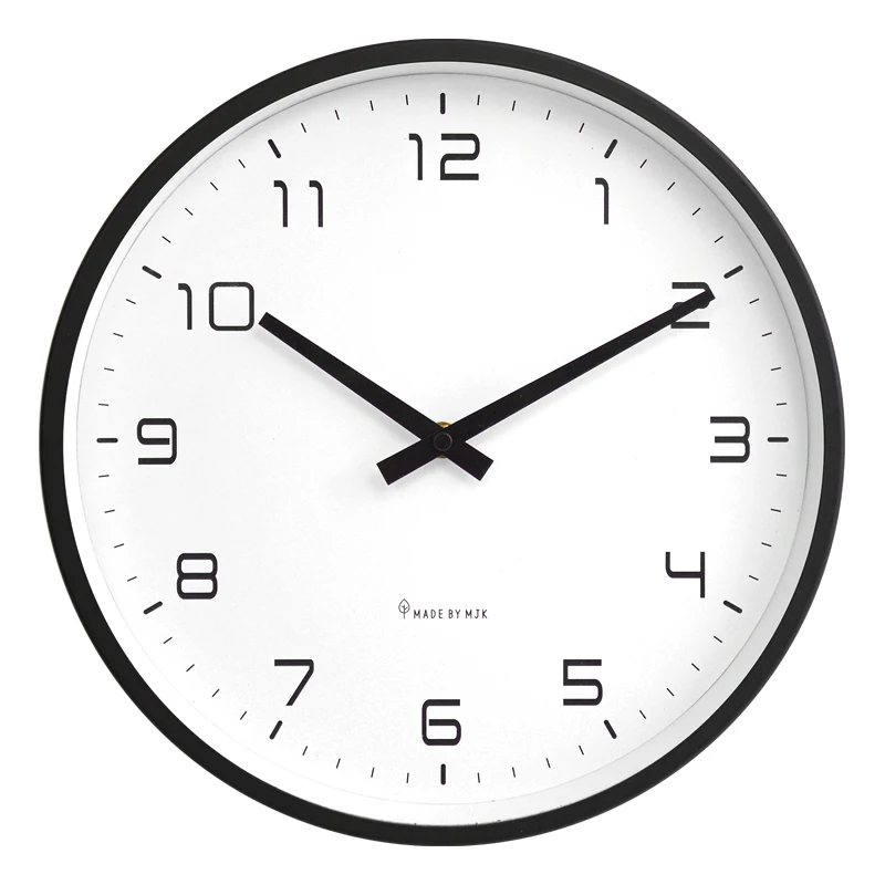 

Nordic Wall Clock Modern Design Black Metal Wall Clocks Home Decor Silent Watches Living Room Decoration Bedroom Gift Zegary