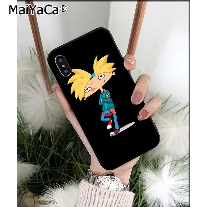 Мягкий чехол MaiYaCa Hey Arnold из ТПУ высокого качества для Apple iPhone 8 7 6 6S Plus X XS MAX 5 5S SE XR 11