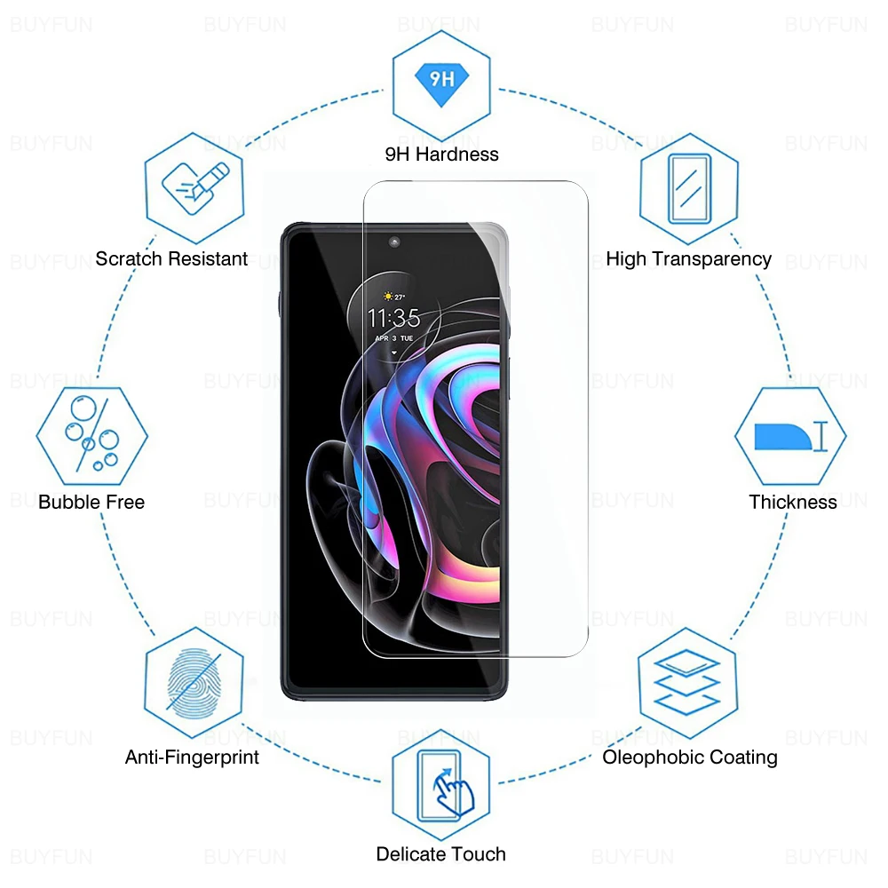 4 шт. закаленное защитное стекло для Motorola Edge 20 Pro Lite 20Pro Edge20 20Lite Защитная