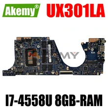 AKEMY UX301LA Laptop motherboard for ASUS ZenBook UX301LAA UX301L original mainboard 8GB-RAM I7-4558U