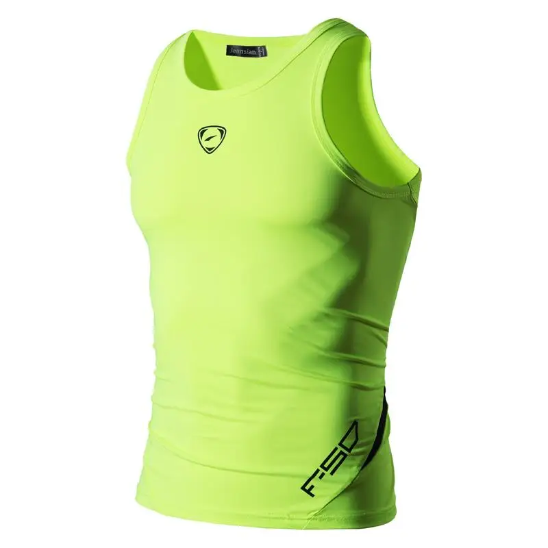 Jeansian Спортивная майка топ без рукавов для бега Grym Workout Fitness Slim Compression LSL3306