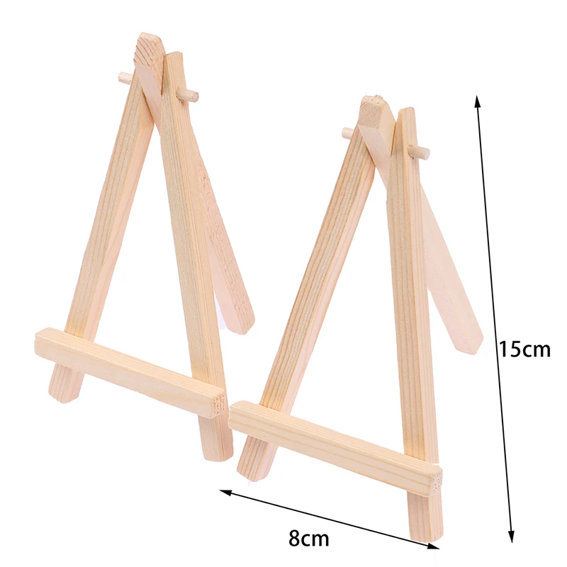 

1pc 12*7cm Wooden Mini Artist Easel Wedding Card Display Holder For Decoration