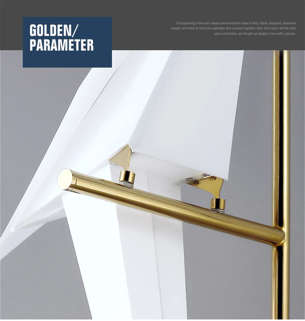 Креативный бумажный скандинавский Золотой подвесной светильник s лампа для