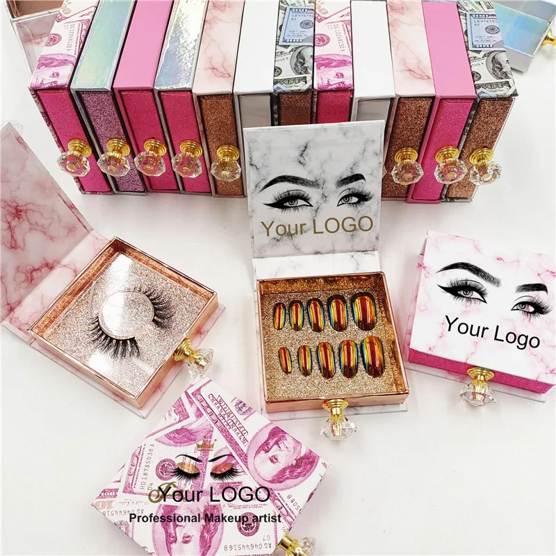 

Оптовая продажа, квадратный ящик, футляр для ресниц, пустой футляр для ресниц, коробки для упаковки накладных ресниц из норки, блестящая бум...