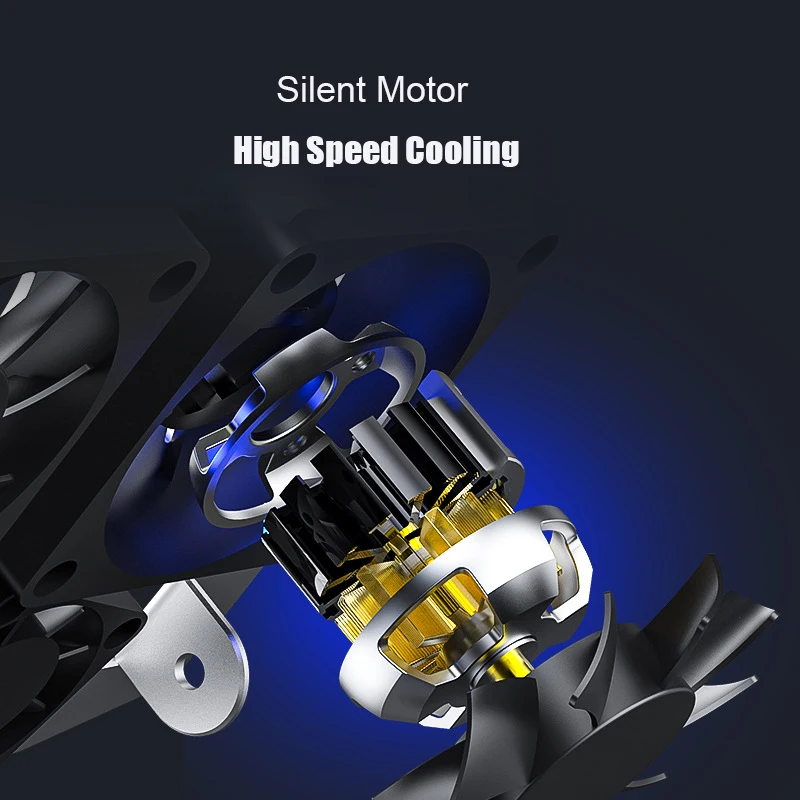 Охлаждающая подставка для планшета и ноутбука регулируемая алюминиевая