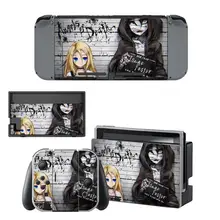 Vinyl Screen Skin Angels of Death Protector Stickers for Nintendo Switch Console + Joy-con Controller Skins Decal Cover