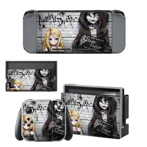 vinyl screen skin angels of death protector stickers for nintendo switch console joy con controller skins decal cover free global shipping