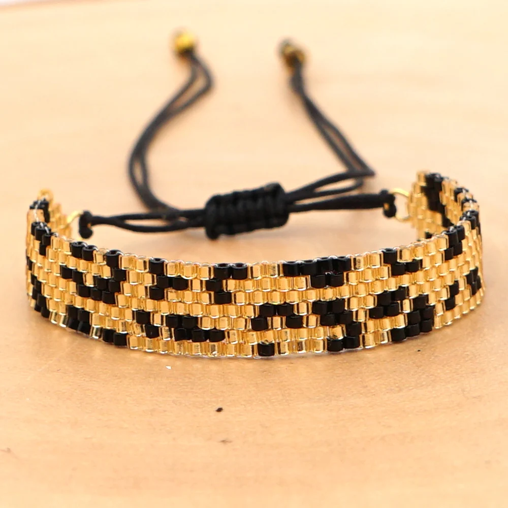 Go2boho MIYUKI браслет мужской Pulseras Mujer Moda Леопардовый Браслет для ношения выше локтя женские ювелирные изделия с кисточкой леопардовым узором