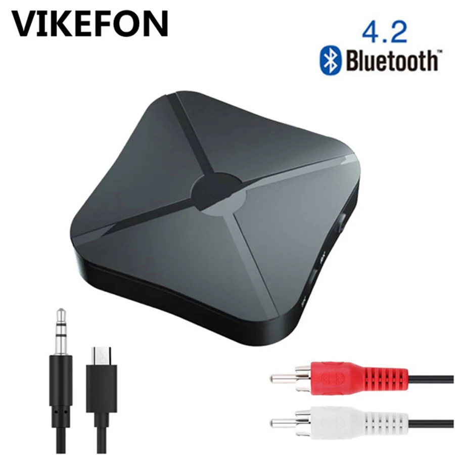 Bluetooth 5 0 4 2 приемник передатчик в 1 аудио музыка стерео беспроводной адаптер с RCA 3 мм AUX разъем для автомобиля
