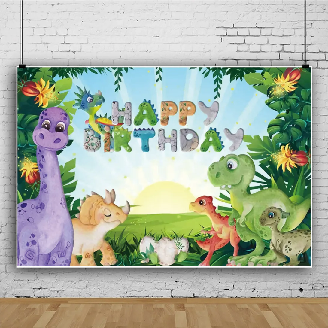 Индивидуальный Динозавр джунгли леса животных планшетов детский день рождения