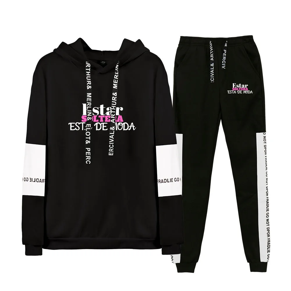 

Cool Boy Lunay Hoodies Sweatshirt Sets Winter 2020 New Pullovers+loose Pant Casual Polyester Plus Cotton Drawstring Full Printed