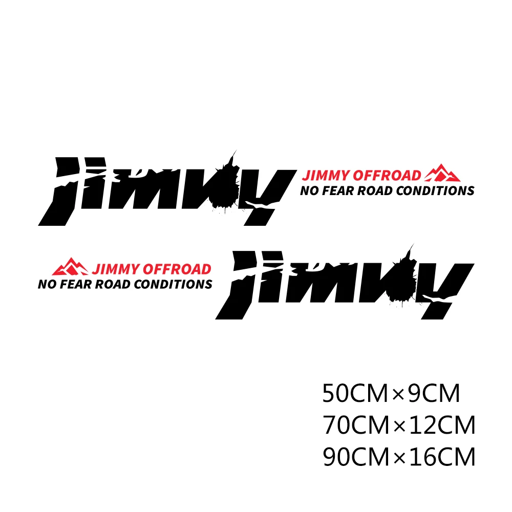 

2Pcs For SUZUKI JIMNY Car Side Stickers Vinyl Film Auto 4W Offroad Decals Automobile Decoration Styling Car Tuning Accessories
