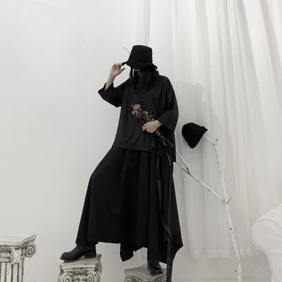 Yamamoto dark женская одежда ниша дизайнер простой Yoji японский силуэт свободная