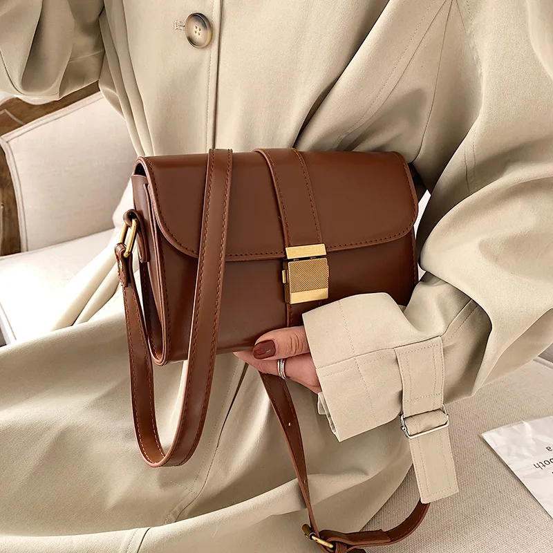 

European Fashion Simple Women's Designer Handbag New Quality PU Leather Women Tote bag Small Shoulder Crossbody Bags