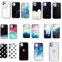 10pcslot chill chic glass phone case for iphone13 12 11 xsmax 78plus se2020 se3 xr 6s full cover glossy shell body protection