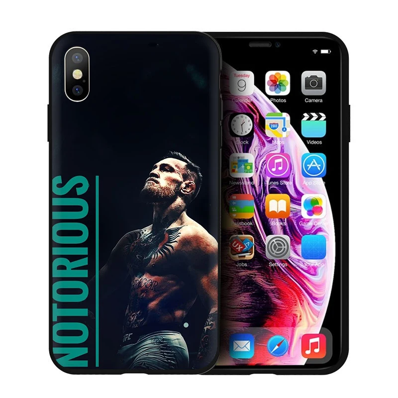 B12 Мягкий силиконовый чехол для телефона EWAU UFC Конор Макгрегор для iPhone 5 5S SE 6 6s 7 8 plus X XR XS 11 Pro Max - Цвет: B12