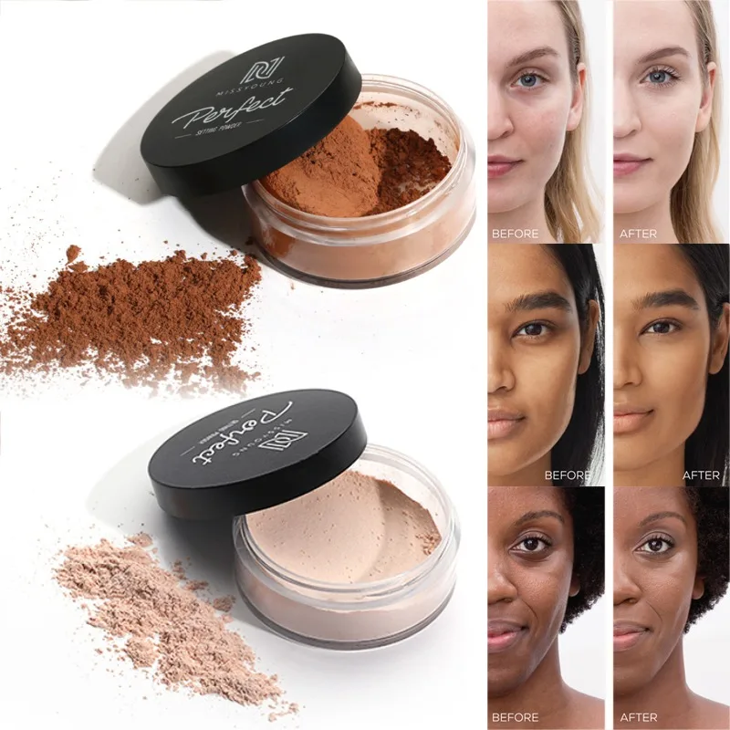 Новая брендовая пудра для макияжа 6 цветов рассыпчатая лица водонепроницаемая