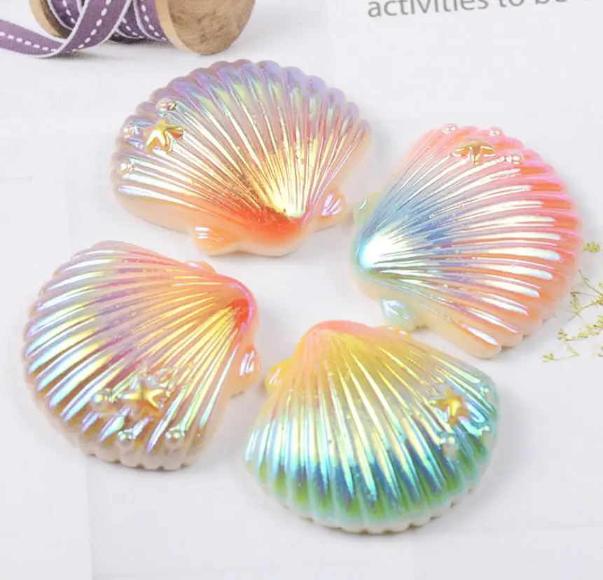 Оптовая продажа! Кабошоны с плоской задней стороной из полимера Kawaii лазерное