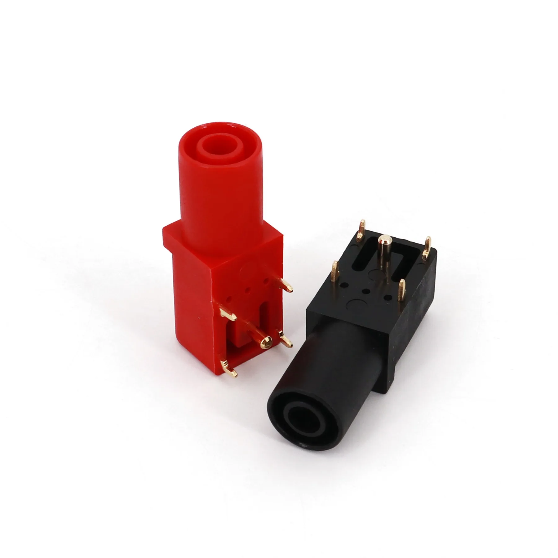 4 шт. позолоченный Безопасный изолированный мм разъем типа &quotбанан&quot