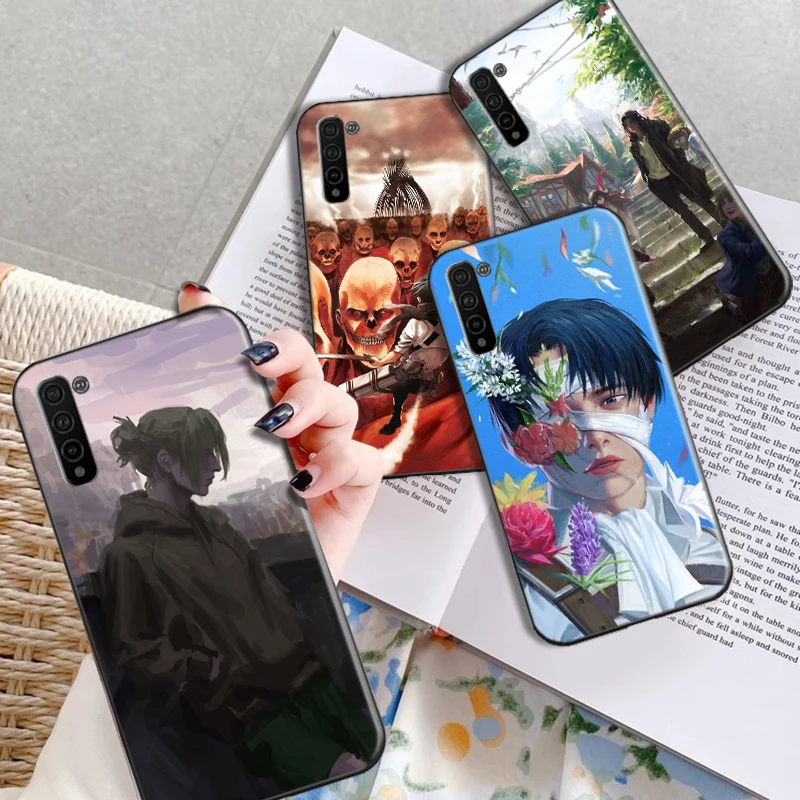

Anime Japanese Allen Attack On Titan Phone Case For Huawei Honor 10 Lite 10X Lite V20 20i 30 Pro 30 Lite Hard Coque Back Cover