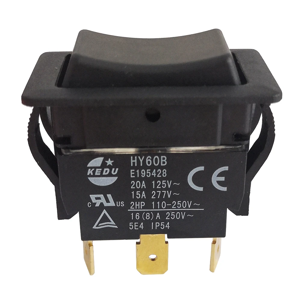 HY60B KEDU ON-OFF-ON Pushbutton Switches for Machine Tool Equipment 6-Pins | Обустройство дома