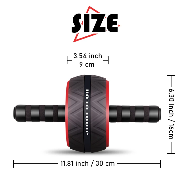 

Ab Roller No Noise Abdominal Wheel With Mat Abdominal Muscle Trainer Mute Roller For Arm Waist Leg Home Gym Fitness Equipment