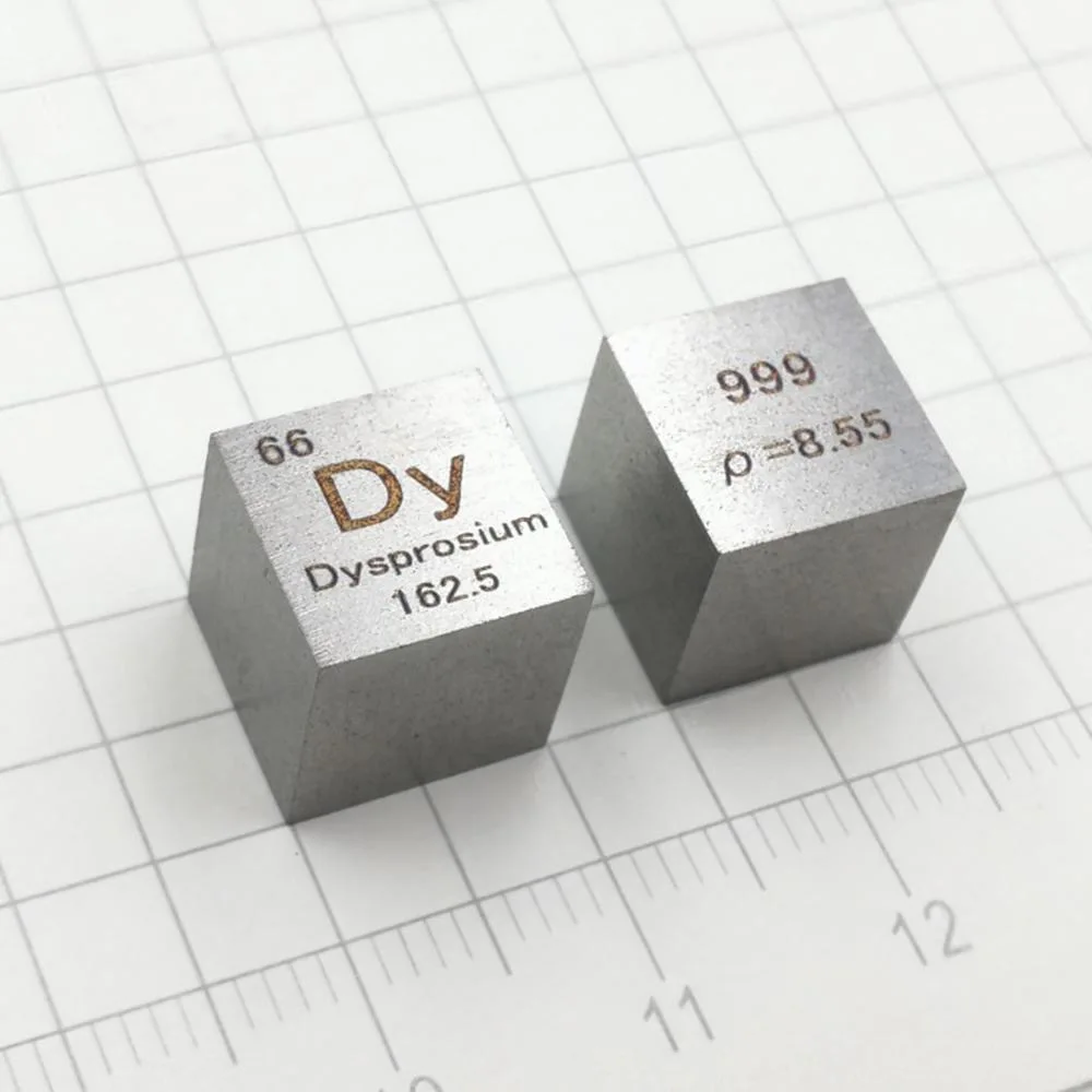 99.9% год высокочистый Диспрозий Dy 8 6 г резная элемент Периодическая таблица куб 10