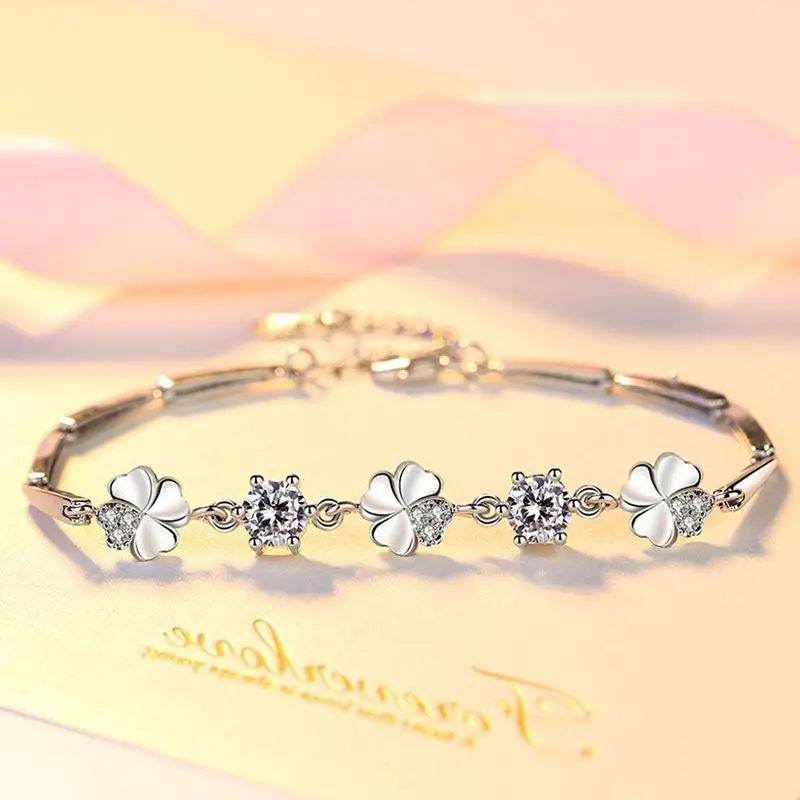 

Silver Bracelet Female Student Korean Simple Authentic Girlfriends Ornament Birthday Gift 9925 Pure Couple New