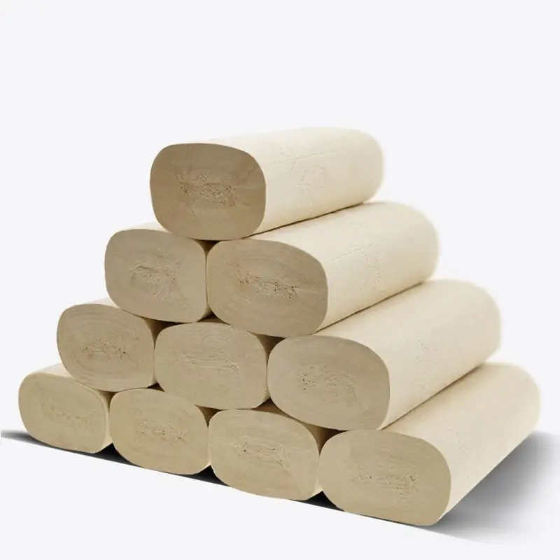 

Toilet Paper Towels Bamboo Natural Color 122*130mm 4-Ply Thicken 16 Rolls Pack GXMC