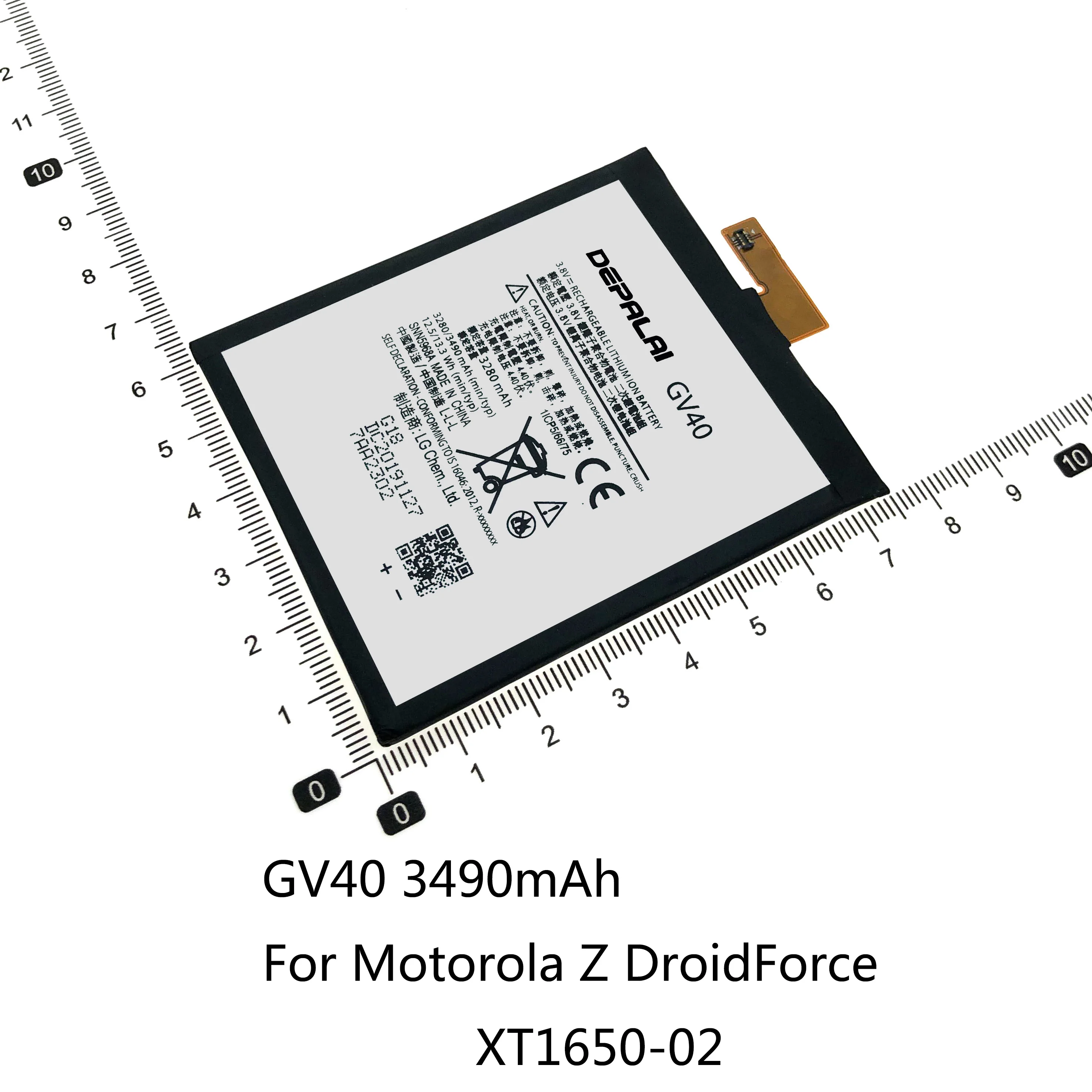 GV30 GV40 батарея для Motorola Moto Z DroidForce XT1650 02 01 03 05 Замена литий полимерный аккумулятор