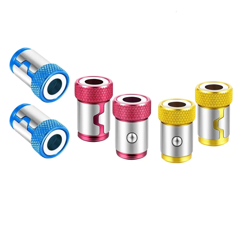 

HOT 6 Pcs Magnetic Screw Ring Bit Magnetizer Ring Metal Magnetizer Screw Removable for 1/4 Inch/ 6.35 mm Hex Screwdriver