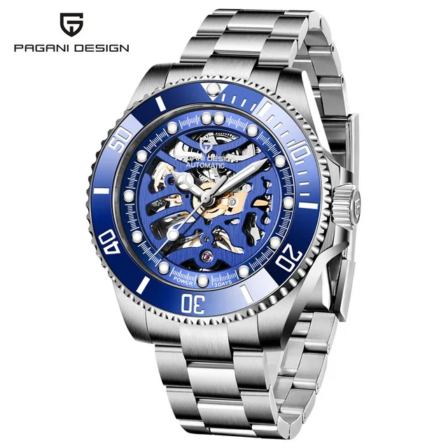 

Pagani Design Men Mechanical Watch Business Automatic Stainless Steel Men's Watches Luminous Waterproof Wristwatch Montre Homme
