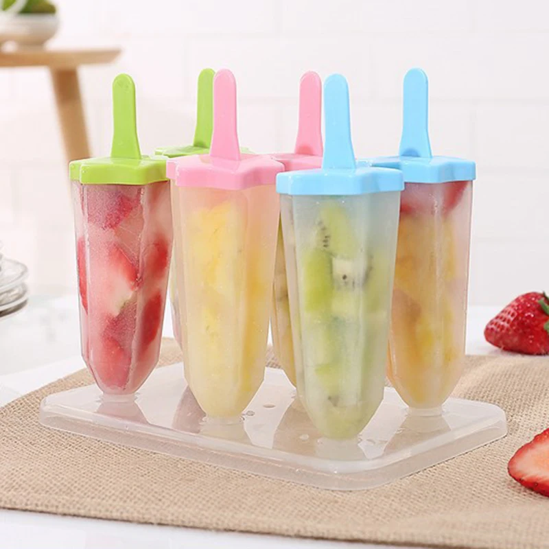 

Ice Cream Mold with Sucker Holder DIY Dessert Mould Ice Pop Maker Popsicle Molds Dessert Mold Kitchen Clear Color Ice Cream Tool