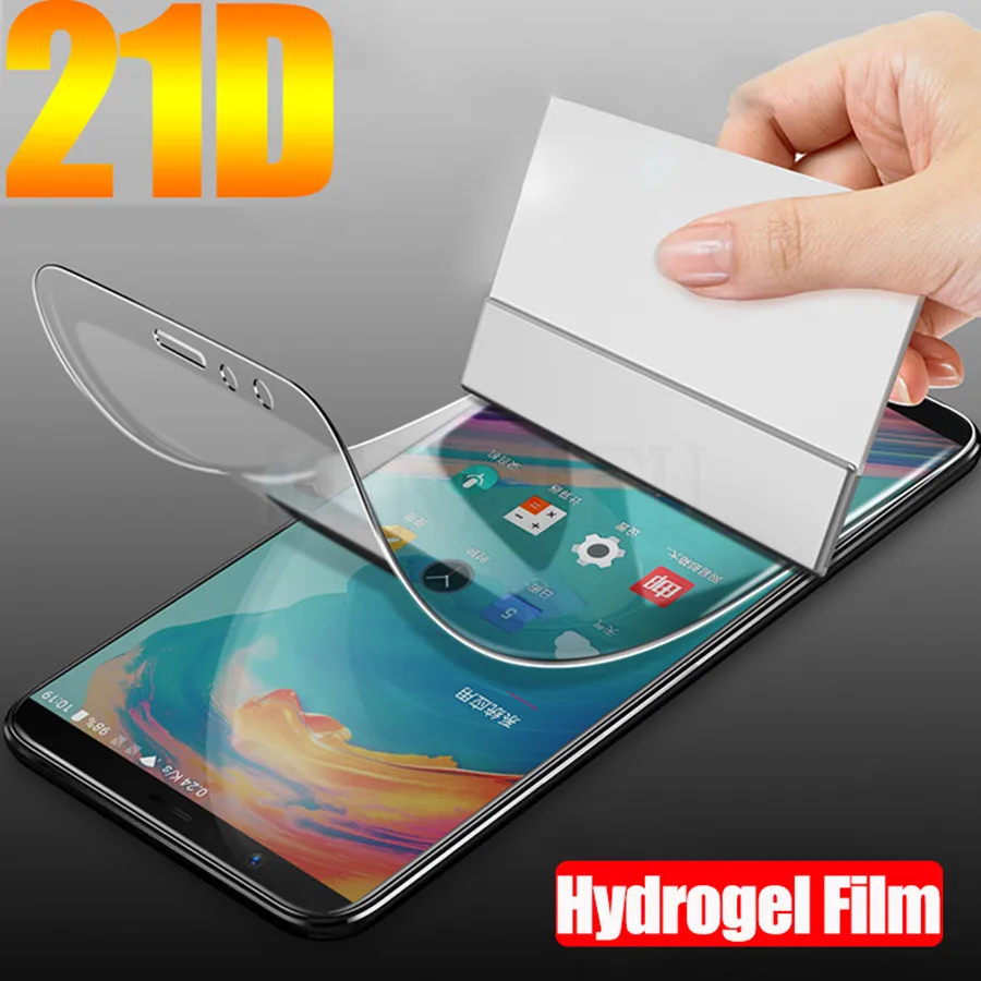 Передняя + задняя 21D Защитная Пленка премиум класса для Oneplus 7 7T 8 Pro 6T 1 мягкая ТПУ