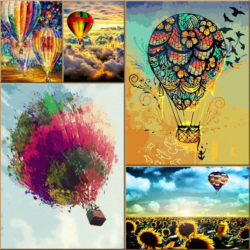 Набор для рисования по номерам на стене с воздушным шаром | Дом и сад