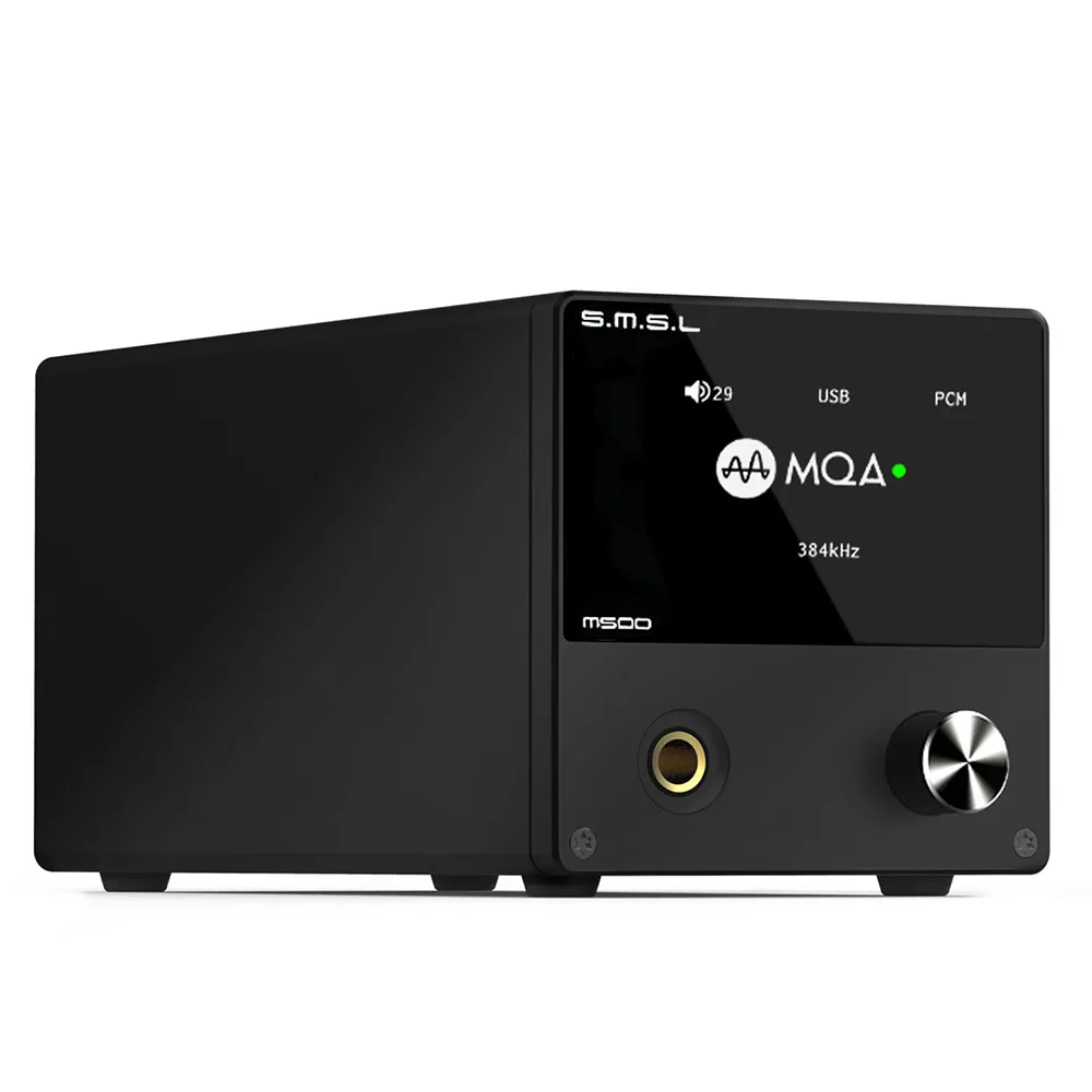 Black SMSL M500 MQA декодер ES9038PRO ES9311 XMOS XU-208 32 бит 768 кГц DSD512 Hi-Res аудио ЦАП усилитель для наушников черный - Цвет: Black