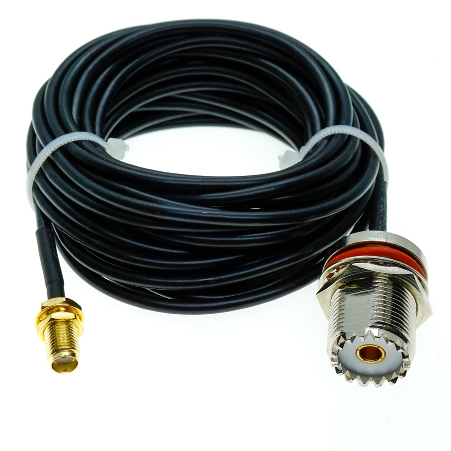 RG174 SO239 UHF Женская перегородка к SMA Коаксиальная антенна Jumper Pigtail RF Coax кабель |